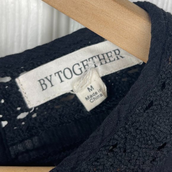 👗 By Together | Black Embroidered Dress | Size M - Picture 5 of 7